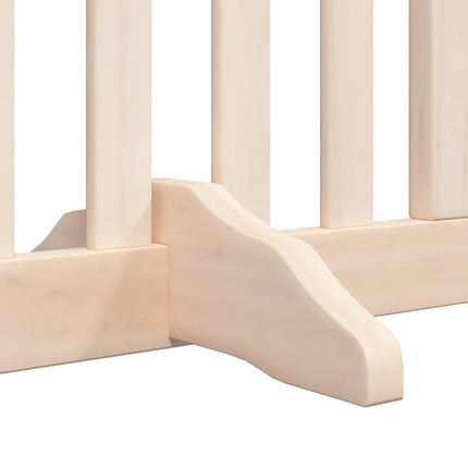 Barrière Pour Chien Avec Porte Pliable 6 Panneaux Bois Peuplier