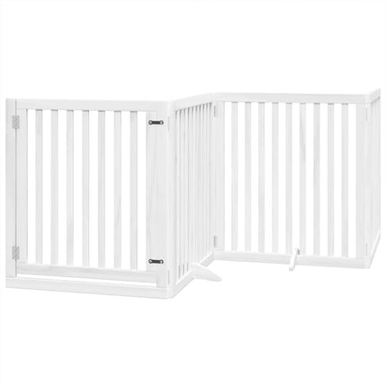 Barrière Pour Chien Porte Pliable 10 Panneaux Bois De Peuplier Noir