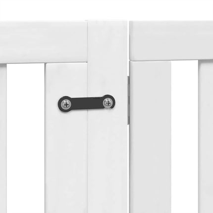 Barrière Pour Chien Porte Pliable 10 Panneaux Bois De Peuplier Noir