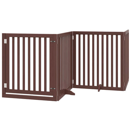 Barrière Pour Chien Porte Pliable 8 Panneaux Bois De Peuplier