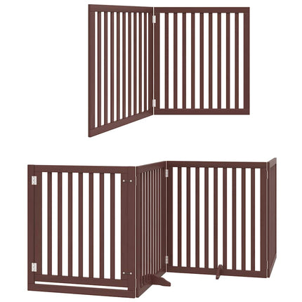 Barrière Pour Chien Porte Pliable 8 Panneaux Bois De Peuplier