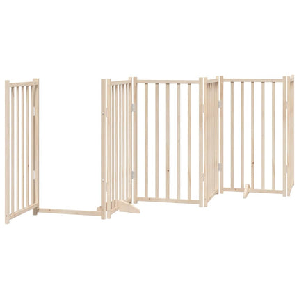 Barrière Pour Chien Porte Pliable 15 Panneaux Bois De Peuplier Chêne Artisanal