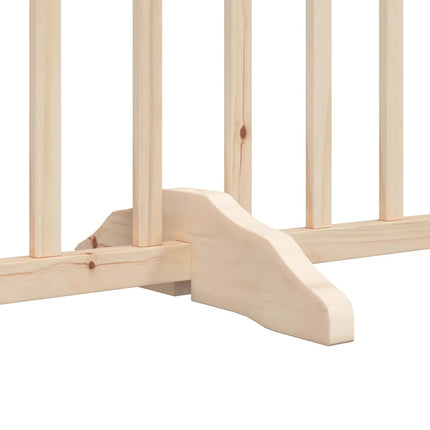 Barrière Pour Chien Porte Pliable 15 Panneaux Bois De Peuplier Chêne Artisanal