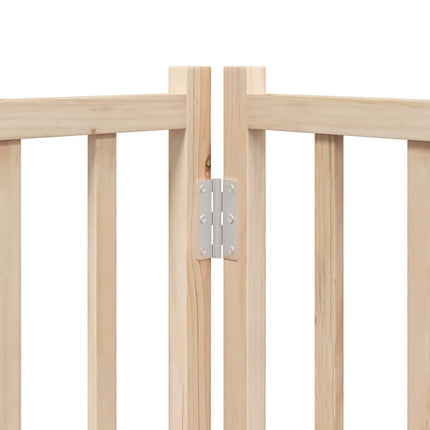 Barrière Pour Chien Porte Pliable 15 Panneaux Bois De Peuplier Chêne Artisanal
