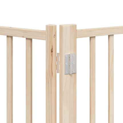 Barrière Pour Chien Porte Pliable 15 Panneaux Bois De Peuplier Chêne Artisanal