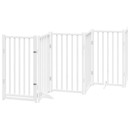 Barrière Pour Chien Porte Pliable 9Panneaux Bois Peuplier