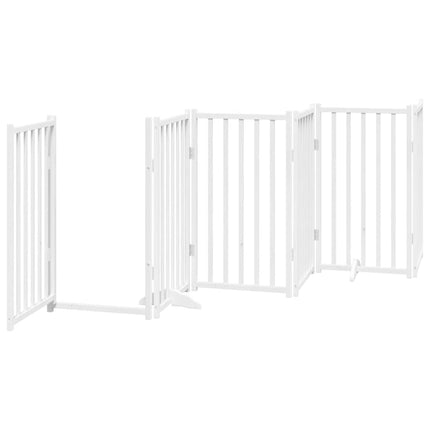 Barrière Pour Chien Porte Pliable 9Panneaux Bois Peuplier