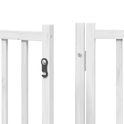 Barrière Pour Chien Porte Pliable 9Panneaux Bois Peuplier
