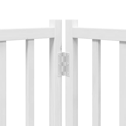 Barrière Pour Chien Porte Pliable 6Panneaux Blanc Bois Peuplier
