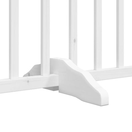 Barrière Pour Chien Porte Pliable 8Panneaux Blanc Bois Peuplier Chêne Sonoma