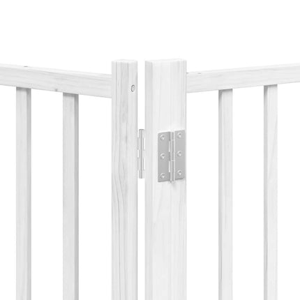 Barrière Pour Chien Porte Pliable 8Panneaux Blanc Bois Peuplier Chêne Sonoma
