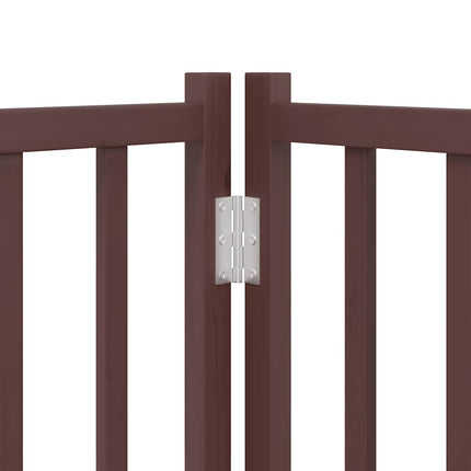 Barrière Pour Chien Porte Pliable 12 Panneaux Bois De Peuplier