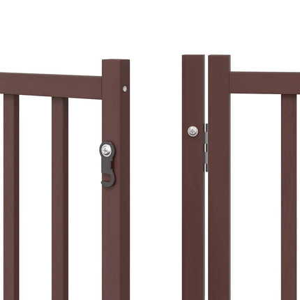 Barrière Pour Chien Porte Pliable 12 Panneaux Bois De Peuplier