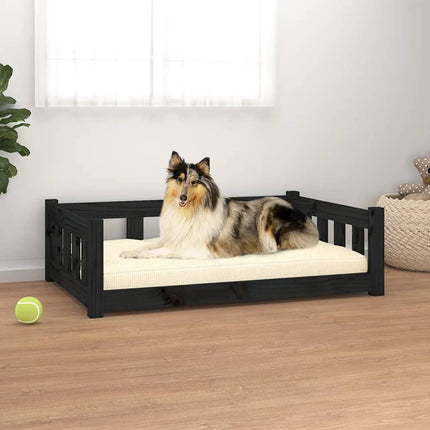 Lit Pour Chien 105,5X75,5X28 Cm Bois De Pin Solide