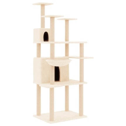 Arbre À Chat Avec Griffoirs En Sisal 166 Cm