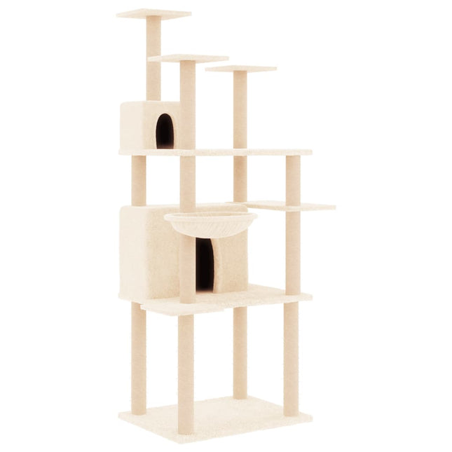 Arbre À Chat Avec Griffoirs En Sisal 166 Cm