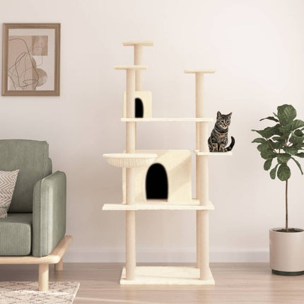 Arbre À Chat Avec Griffoirs En Sisal 166 Cm