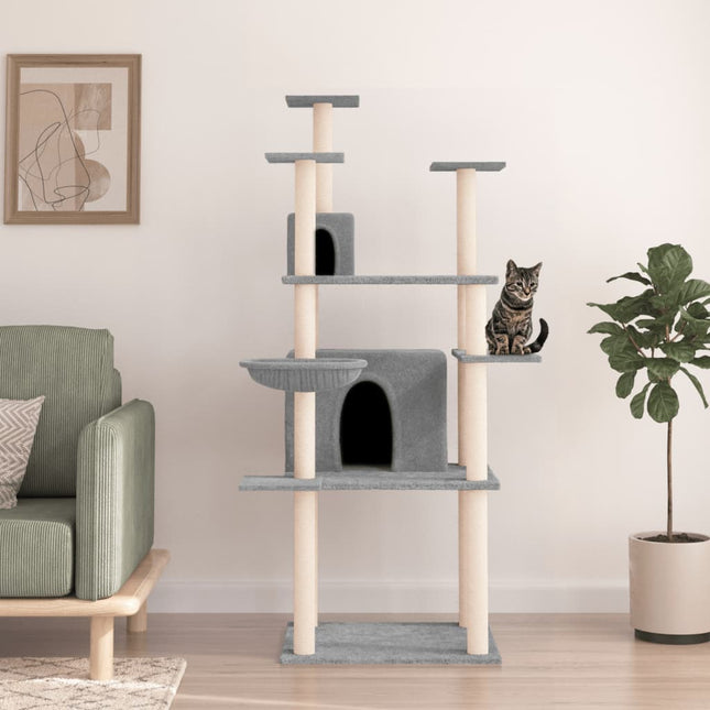 Arbre À Chat Avec Griffoirs En Sisal 166 Cm