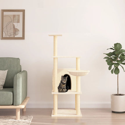 Arbre À Chat Avec Griffoirs En Sisal 132 Cm