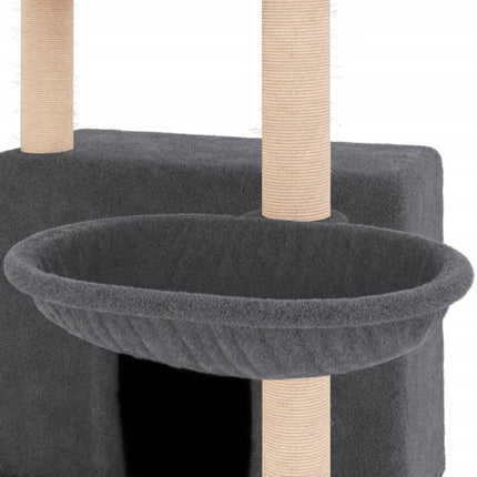Arbre À Chat Avec Griffoirs En Sisal 132 Cm