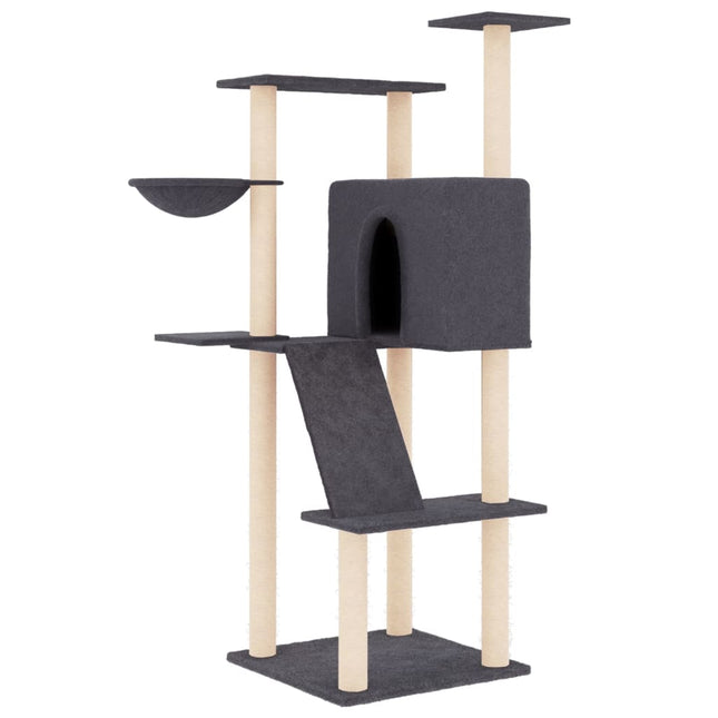 Arbre À Chat Avec Griffoirs En Sisal 143 Cm