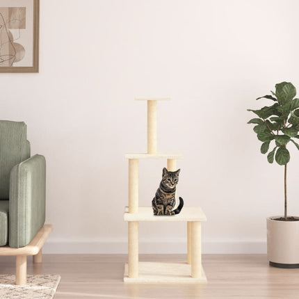 Arbre À Chat Avec Griffoirs En Sisal 111 Cm