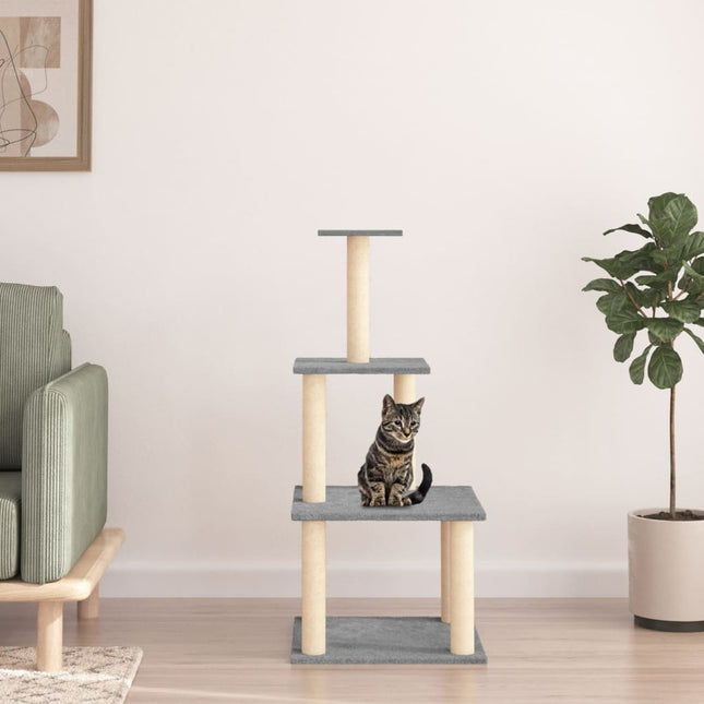 Arbre À Chat Avec Griffoirs En Sisal 111 Cm