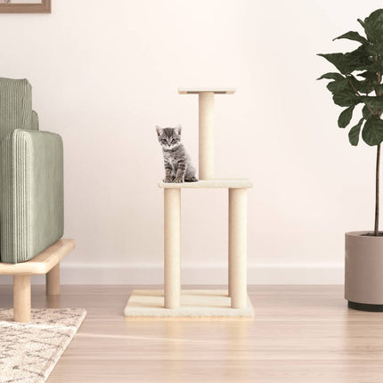 Arbre À Chat Avec Griffoirs En Sisal 85,5 Cm