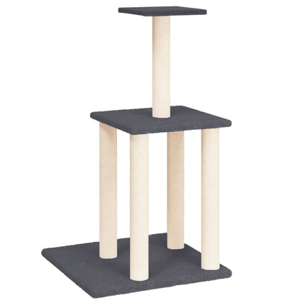 Arbre À Chat Avec Griffoirs En Sisal 85,5 Cm