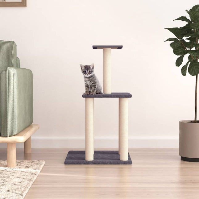 Arbre À Chat Avec Griffoirs En Sisal 85,5 Cm