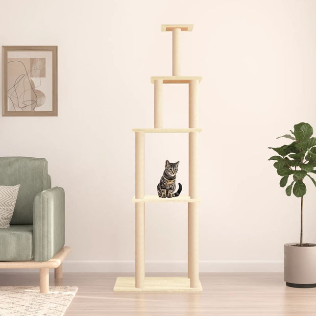 Arbre À Chat Avec Griffoirs En Sisal 183 Cm