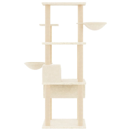 Arbre À Chat Avec Griffoirs En Sisal 141 Cm