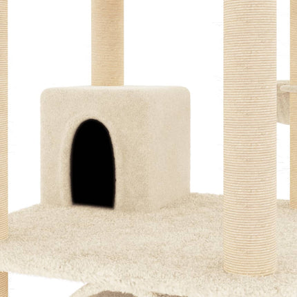 Arbre À Chat Avec Griffoirs En Sisal 141 Cm