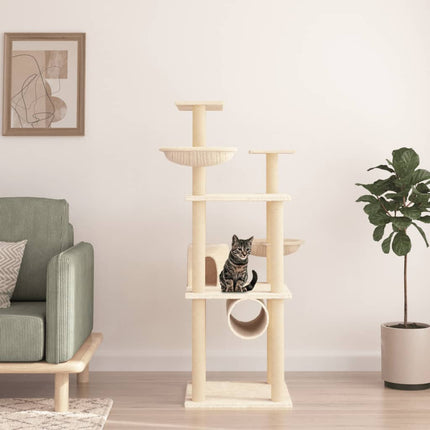 Arbre À Chat Avec Griffoirs En Sisal 141 Cm