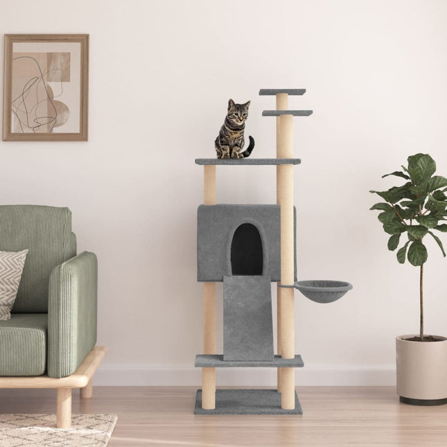 Arbre À Chat Avec Griffoirs En Sisal 153 Cm