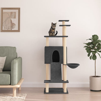 Arbre À Chat Avec Griffoirs En Sisal 153 Cm