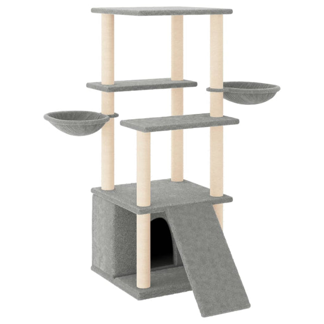 Arbre À Chat Avec Griffoirs En Sisal 133 Cm