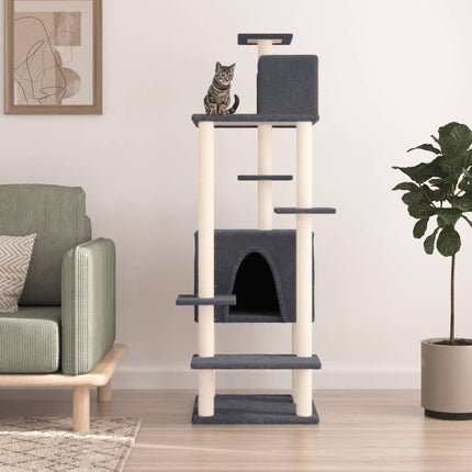 Arbre À Chat Avec Griffoirs En Sisal 154 Cm