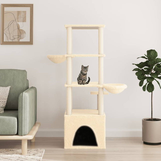 Arbre À Chat Avec Griffoirs En Sisal 147 Cm