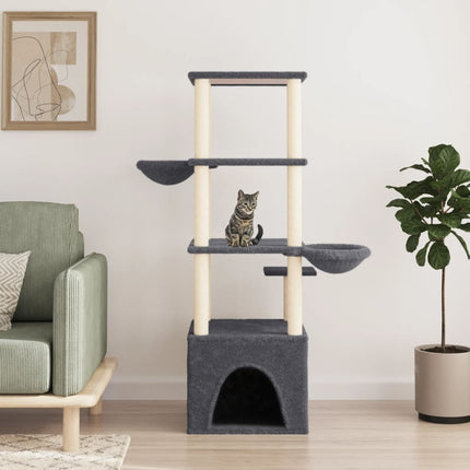 Arbre À Chat Avec Griffoirs En Sisal 147 Cm