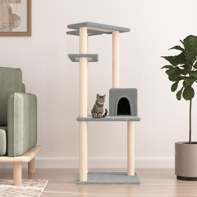 Arbre À Chat Avec Griffoirs En Sisal 123 Cm