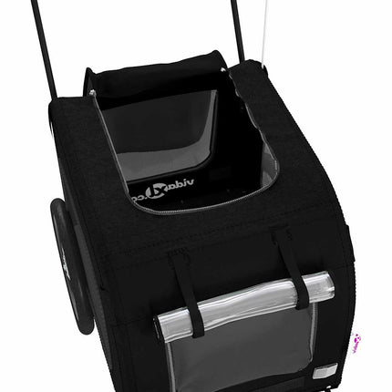 Remorque De Vélo Pour Animaux Noir 124,5 X 63,5 X 53 Cm