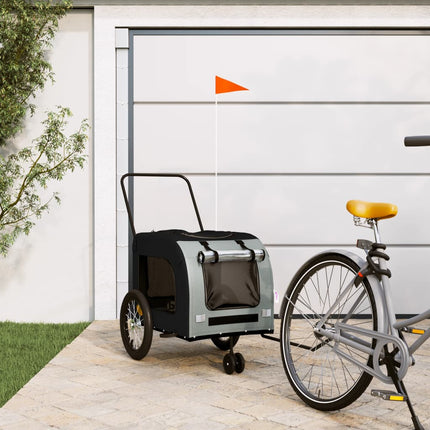 Remorque De Vélo Pour Animaux De Compagnie Et Gris