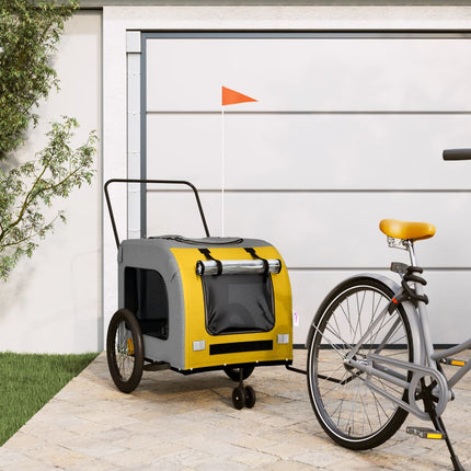 Remorque De Vélo Pour Animaux De Compagnie Et Gris