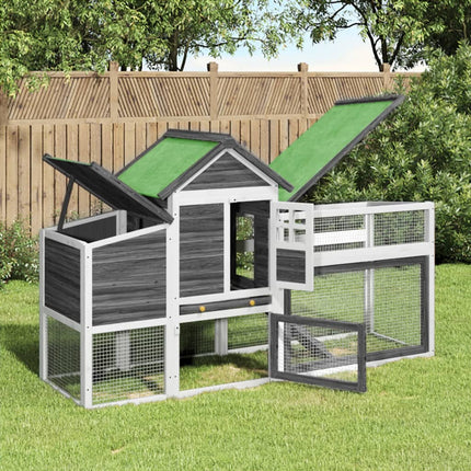 Poulailler Moka 186,5X58,5X113 Cm Bois Massif De Pin