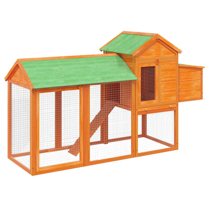Poulailler 193X65X117 Cm Bois Massif De Pin