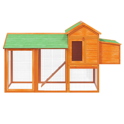 Poulailler 193X65X117 Cm Bois Massif De Pin