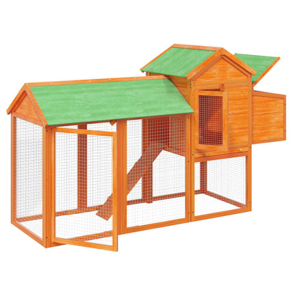 Poulailler 193X65X117 Cm Bois Massif De Pin