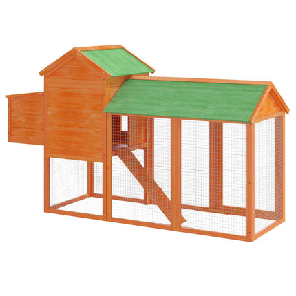 Poulailler 193X65X117 Cm Bois Massif De Pin