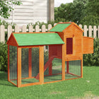 Poulailler 193X65X117 Cm Bois Massif De Pin